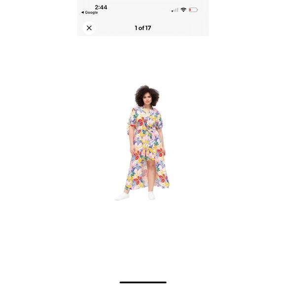 Eloquii Elegance Paradiso Floral Maxi Romper Women’s Size 20 Tropical‎ Print NWT - Picture 8 of 9